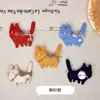Broche de Gato com Sino Desenho Animado Estilo Coreano Tecido Enchimento de Algodão Gatinho Bolsa Acessório de Cabelo Sapato Chapéu Acessórios de Roupa