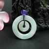 Colgante de Jade Grado A Natural de Guan Yu con Cierre de Nácar, Venta al por Mayor de Fábrica de Joyería y Dropshipping S2092709