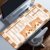 Alfombrilla de ratón con teclas de acceso rápido, extragrande, texto lindo y personalizado, alfombrilla para escritorio de computadora, antideslizante, resistente a las manchas, alfombrilla de teclado de animación de dibujos animados