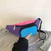 Riñonera Tela Oxford Bolso de Pecho para Hombre Almacenamiento Cruzado al Aire Libre Bolso Deportivo Bolso Multifuncional Logo Impreso Casual y Versátil