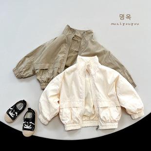 敲有范~推荐2023春季新款男女童日韩外套小童个性开衫上衣潮童装