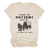 Comércio transfronteiriço da Amazon, por favor, seja paciente, nova camiseta feminina da moda de manga curta de verão