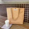 Bolsos de Tienda de Ropa de Gama Alta, Bolsos Tejidos para Ropa de Mujer, Bolsas de Regalo de Papel Kraft, Correas de Empaque para Compras al por Mayor