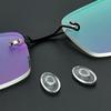 Almohadilla nasal para gafas montura sin montura silicona suave clip de bayoneta tipo boca almohadilla nasal de tarjeta montura de hoja soporte Hoja Accesorios al por mayor
