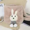 Bolso de Peluche de Conejito para Mujer, Nuevo Bolso de Hombro de Dibujos Animados Otoño/Invierno, Bolso Tote para Viajes de Gran Capacidad, Bolso Cruzado Versátil