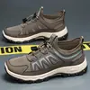 Zapatos para Hombre, Zapatos Deportivos Transpirables de Verano, Nuevos Zapatos de Senderismo Resistentes al Desgaste para Exteriores, Zapatos Cómodos para Correr, Zapatos de Suela Blanda y Suela Gruesa, Envío Directo