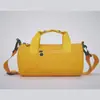 Bolsa Deportiva Cilíndrica de Moda, Maleta de Viaje, Bolso de Mano de Gran Capacidad, Bolso Cruzado, Bolsa de Viaje Casual de Moda, Logo de Recuerdo