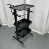 Carro de Herramientas de Peluquería, Carro Multifuncional Engrosado para Belleza y Peluquería, Carrito de Almacenamiento con Ruedas para Corte de Cabello, Permanente y Teñido de Salón