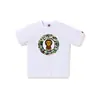 Camiseta de manga corta de la marca japonesa de moda BAPE, peso pesado de verano 240g algodón puro, camuflaje de cabeza de mono, tiburón mono, venta al por mayor transfronteriza