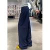 Calça Cargo Azul Marinho de Secagem Rápida Qualidade Tiktok para Mulheres Verão 2025 Nova Magra Solta Casual Esportiva