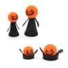 Juguete para Mascotas de Halloween Elfo Saltarín Resorte Eva Cabeza de Calabaza Juguete de Dedo Gato Gato Suministros para Gatos