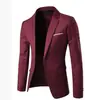 Nueva Ropa Masculina Transfronteriza de Comercio Exterior, Traje Casual de Negocios de un Botón Nuevo para Primavera y Otoño, Blazer Estilo Coreano Ajustado para Hombres Jóvenes