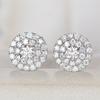 Zhen Rong desea los más vendidos nuevos aretes de lujo con micro incrustaciones de circonita de diamante completo, aretes de compromiso para banquetes europeos y americanos, joyería para la oreja