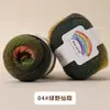Fio de Lã Tingido em Seção Fio de Lã Arco-Íris Fio Fino Fantasia Fio para Xale Chapéu Lenço Tricô à Mão Espessura Média