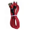 Cable de Carga Rápida 3 en 1 de 100W con Trenzado de Nylon para Teléfonos Móviles Apple y Android TYPE-C, Directo de Fábrica