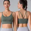 Sutiã esportivo plus size transfronteiriço com bojos e lindo design nas costas, adequado para usar como peça externa, sutiã de ginástica sem fio à prova de choque para mulheres, roupas de yoga
