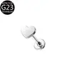 Piercing de Orelha Titânio g23 Rosca Interna Diamante F136 Liga de Titânio Body Piercing Joia Lábio Unha Brincos