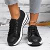 Primavera e Verão 2025 Novos Sapatos de Malha Vazada Respirável Sapatos Femininos Sapatos Esportivos de Malha Sapatos Casuais Femininos Sola Macia Leve Antiderrapante Vela