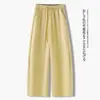 Pantalones deportivos retro americanos de trabajo para mujer, nuevo estilo otoño/verano 2026, de cintura alta, adelgazantes, casuales, versátiles, de pierna ancha, curvados