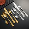 Juego de cubiertos de acero inoxidable con diseño de fénix para uso transfronterizo, cuchillo, tenedor y cuchara, juego de cubiertos occidentales en relieve para hotel, cuchillo, tenedor y cuchara para bistec, venta al por mayor