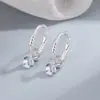 Hebilla de Oreja de Circonita Transparente Estilo Nuevo Sencilla Versátil para el Día a Día Viajes de Trabajo Exquisita de Alta Gama Joyería de Oreja de Lujo Ligero de Verano para Mujeres