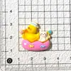 Paraíso Animal Arco-Íris Desenho Animado Cola de Creme Acessórios de Resina DIY Grampos de Cabelo Elásticos de Cabelo Chaveiro Materiais Atacado