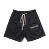 Pantalones Cortos Deportivos con Cordón FOG Temporada 6 Línea Doble ESSENTIALS Estampado de Letras Línea Doble Moda Callejera Europea y Americana 2022