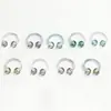Venda Direta de Fábrica Anéis de Nariz de Acrílico com Glitter Transparente Cor Sólida Anéis de Nariz Conjunto de Joias para Piercing Corporal no Nariz em Estoque