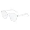 Nueva Llegada Gafas de Sol Sin Montura Personalizadas Color Caramelo Cyber Celebridad Sesión de Fotos Callejera Gafas Combinables Fiesta Gafas Divertidas para Fiesta