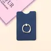 Adesivo Traseiro para Celular com Porta-Cartões e Fivela de Anel Metálico, Bolsa para Cartões de Celular em Material de Cortiça, Porta-Cartões com Suporte Preguiçoso, Feito Sob Medida