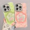 Funda de Teléfono con Patrón de Glaciar de Agujeros de Precisión para Parejas, Refrigerante de Moda Estilo Airbag Ins a Prueba de Golpes Celebridad de Internet Pareja Nueva TPU Estilo Japonés y Coreano