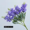 Ramo de Flores Artificiales de Lavanda para Decoración de Escenas, Flores de Jacinto Realistas de Alta Gama para Uso en Bodas, Flores Falsas