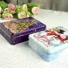 Caja de Lata de Caramelo Personalizada Tapa Abatible Caja de Lata de Galletas Comida Caja de Almacenamiento Caja Pequeña Rectangular de Caramelo