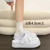 Pessoa Preguiçosa Deslocamento Versátil2026 Verão DIY Botão Desenho Coelho Birkenstock Roupa Externa Férias Touca Sapatos Mulheres