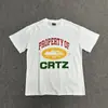Camiseta Corteiz Série Alcatraz Manga Curta Logo Letra Estampada Gola Redonda Manga Curta