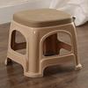 Banqueta de plástico engrossado antiderrapante para casa sala de estar mesa de jantar banqueta alta banqueta de borracha cozida banqueta de troca de sapatos banheiro banco quadrado banco pequeno