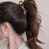 Banana Clip Vertical Clip Pontail Hairpin Mulheres 2024 Novo Estilo Elegante Bow Back Head Hairpin Simple Clip Acessórios de Cabelo