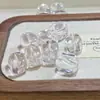 Cuentas Sueltas de Cristal Natural Frijoles de Gelatina de Cristal Blanco Cuentas Espaciadoras Accesorios para Joyería DIY Cuentas con Forma Especial Accesorios Venta Directa de Fábrica