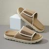 Novas Chinelas Estilo Flip-Flop para Uso Externo de Verão Masculino, Chinelos de Eva Respiráveis, Sandálias de Fundo Alto para Casa Antiderrapantes Resistentes ao Desgaste com Solado Macio