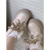 Botas de Neve Brancas de Lã de Cordeiro Quentes para Mulheres 2024 Inverno Forradas com Lã e Espessas Botas Curtas da Moda Fofa de Menina Suave