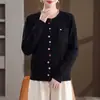 Novo suéter outono e inverno transfronteiriço para mães de meia-idade 2026, blusa quente, camisa básica da moda para mulheres de meia-idade, suéter versátil