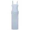 Ropa popular europea y americana transfronteriza de AliExpress para mujer, sexy, a la moda, para fiesta, sin mangas, con tirantes de ballena, vestido largo