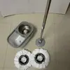 Mopa Giratoria One-Wipe Clean Sin Contacto con las Manos con Cubo Set Doble Uso para Trapear Húmedo y Seco Paño de Mopa Absorción de Agua Mopa Sin Contacto con las Manos