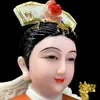 Estátuas de mármore branco das Quatro Grandes Famílias (Huhuang, Changmang, Taiye e Tainai) com enfeites de fada pintados para uso doméstico, atacado