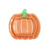 Plato de papel desechable de calabaza para Acción de Gracias decoración de puntos mantel naranja más vendido en Amazon transfronterizo juego de cuchillo, tenedor y cuchara
