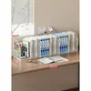 Estante de Caja de Almacenamiento de Libros para Escritorio Estante Metálico para Archivos Soporte para Libros Estante de Almacenamiento para Escritorio Estantería para Dormitorio de Estudiantes
