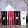 Taza termo de café portátil estilo europeo casual taza de acero inoxidable para pareja de hombres y mujeres taza de café roja de red de gran capacidad