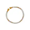 Pulsera de Calabaza Esmaltada Chapada en Oro Antiguo de Plata Pura al 99.99% Nuevo Estilo Chino Pulsera de Plata Pura Ajustable