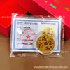 Pegatinas Doradas para Teléfono con Oro Puro 999, Modelo Año Nuevo del Caballo, para Riqueza Instantánea y Dinero, Regalos Promocionales para Empresas