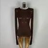 Corea del Sur Dongdaemun Nueva Camisa Básica de Punto para Mujer, Cuello Redondo Todo Fósforo, Manga Larga, Camiseta Fina Microtransparente Cómoda
